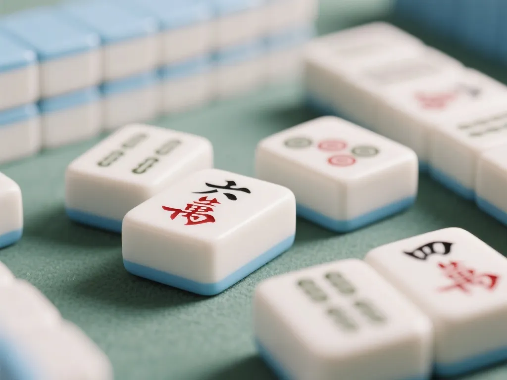 麻将牌面与轻量化 UI 示意图